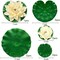 9Pcs Artificial Lotus Water Lily Pad Floating Foam Lotus Flowers